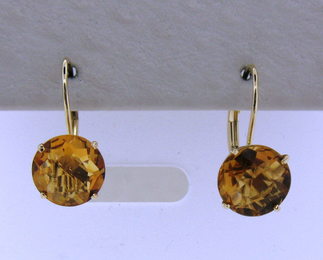 14KY 6.0CTTW CITRINE EARRINGS image