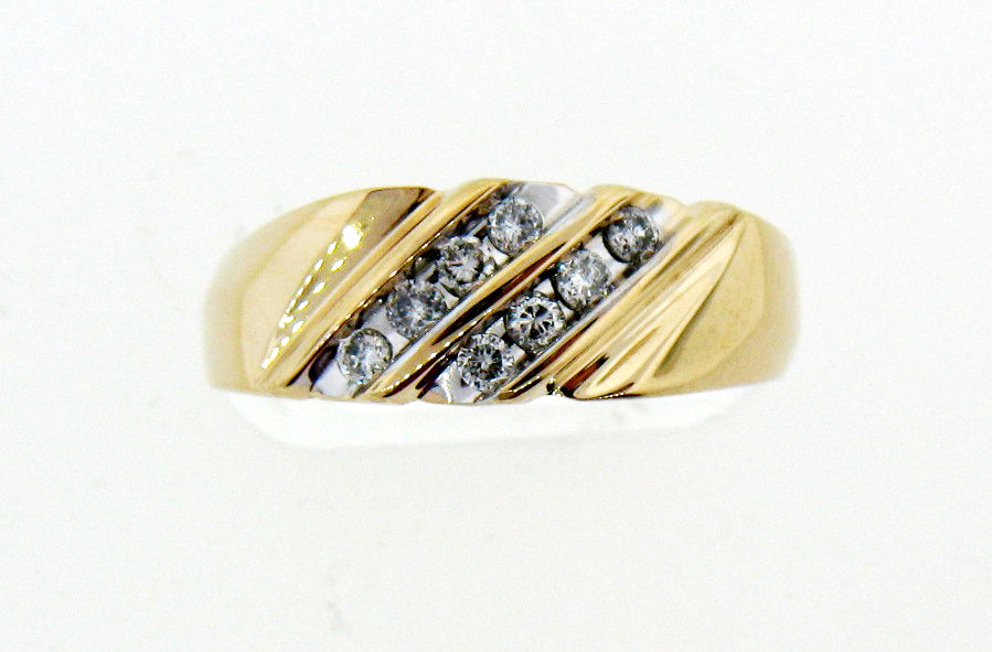 14K GTS 1/4CTTW DIA BAND