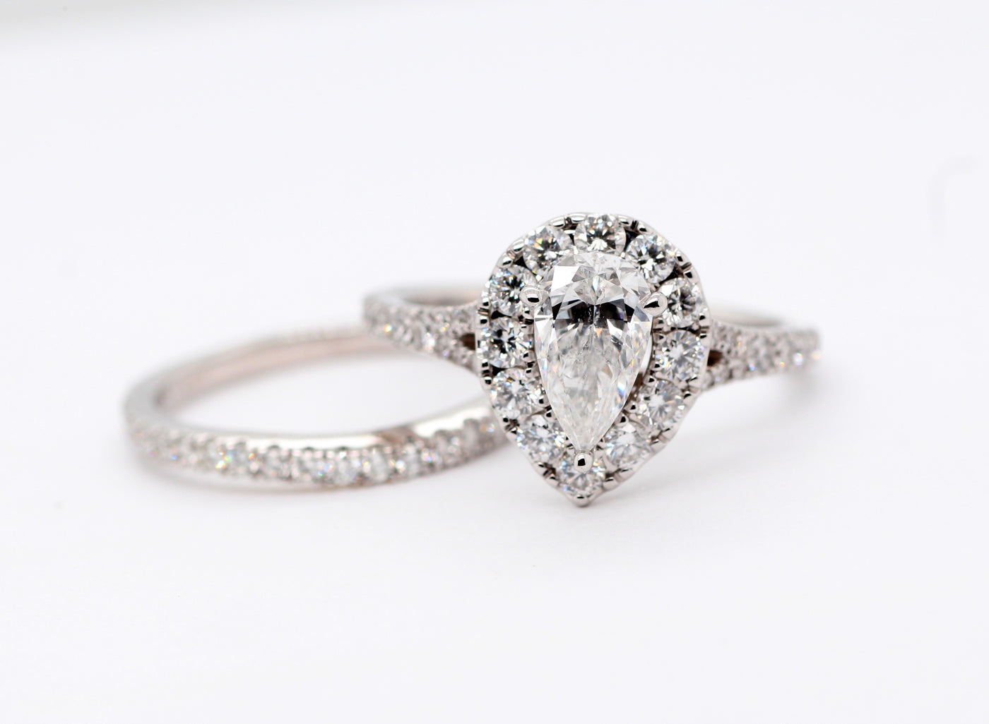 14KW 2.12 Cttw Diamond Wedding Set