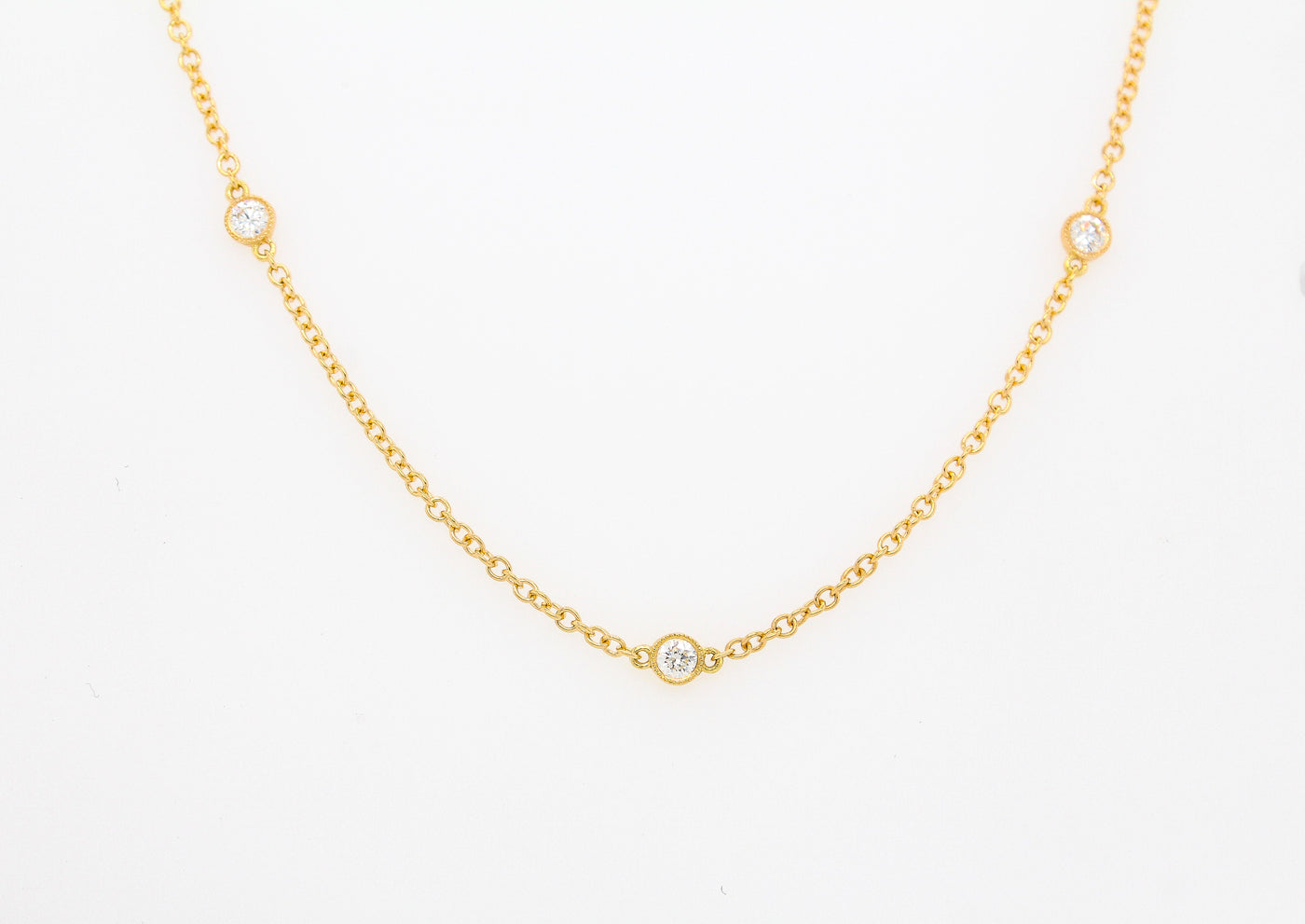 18KY .59 CTTW DIAMOND NECKLACE
