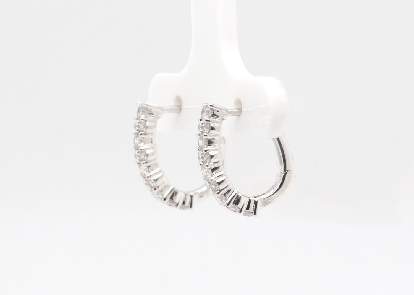 14KW .75 Cttw Diamond Earrings