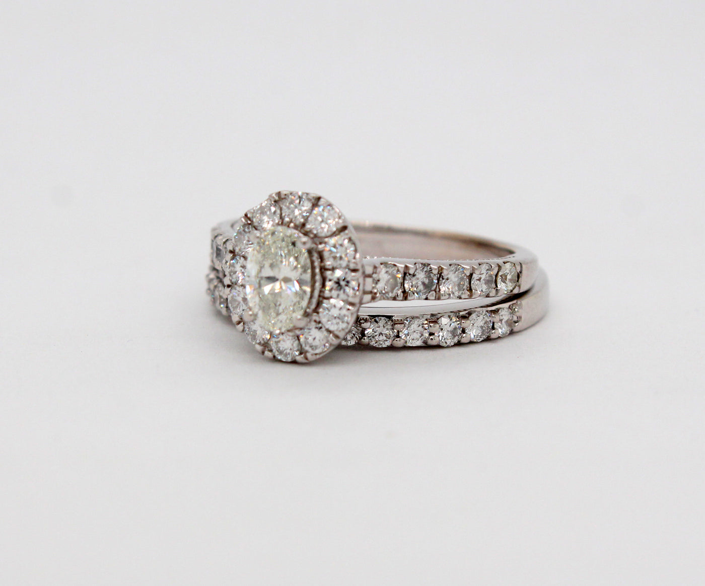 Estate 14KW 1.88 Cttw Diamond Wedding Set