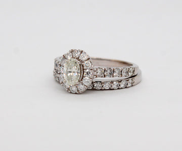 Estate 14KW 1.88 Cttw Diamond Wedding Set