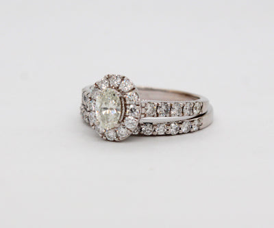 Estate 14KW 1.88 Cttw Diamond Wedding Set
