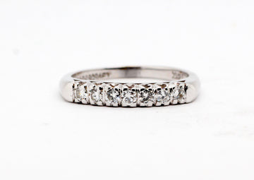 14K White .25 Cttw Diamond Anniversary Band