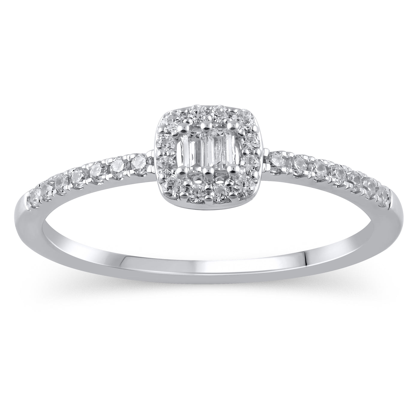 10KW .20 CTTW DIAMOND HALO RING, I-I1
