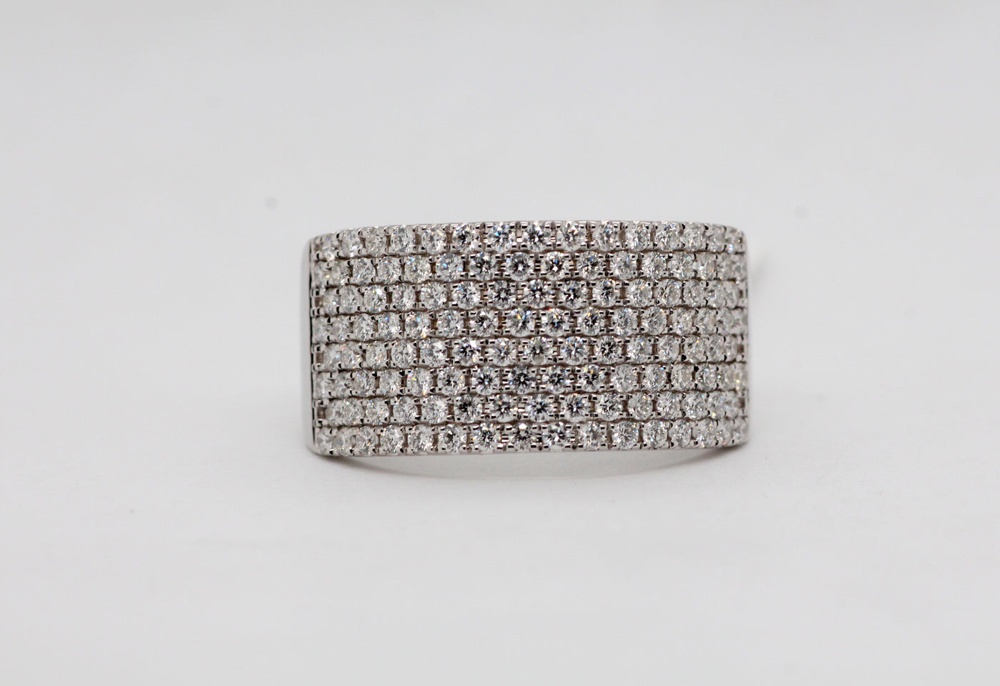 14KW 1.15 Cttw Pave Diamond Ring