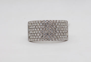 14KW 1.15 Cttw Pave Diamond Ring