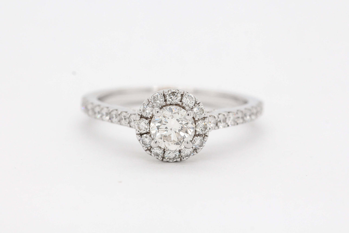 18KW .75 Cttw Diamond Engagement Ring