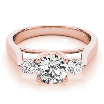 ENGAGEMENT RINGS 3 STONE ROUND