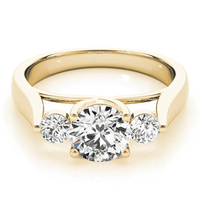 ENGAGEMENT RINGS 3 STONE ROUND