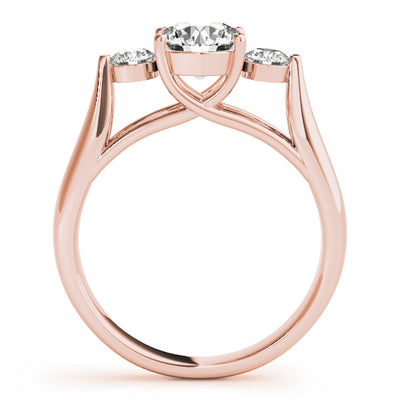 ENGAGEMENT RINGS 3 STONE ROUND