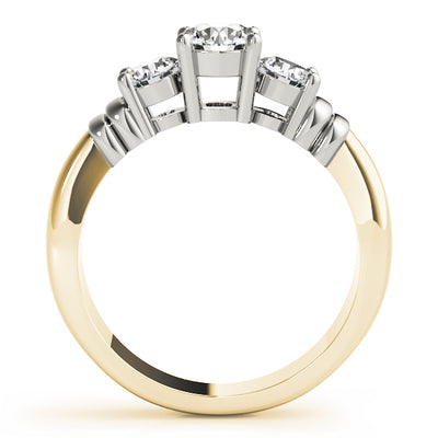 ENGAGEMENT RINGS 3 STONE ROUND