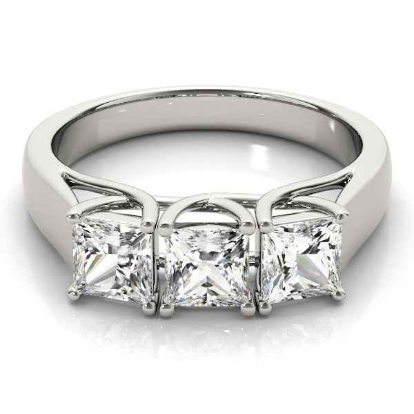 ENGAGEMENT RINGS 3 STONE PRINCESS