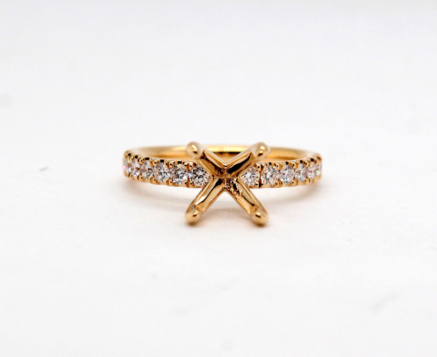 14KY .50 Cttw Diamond Semi Mount Ring