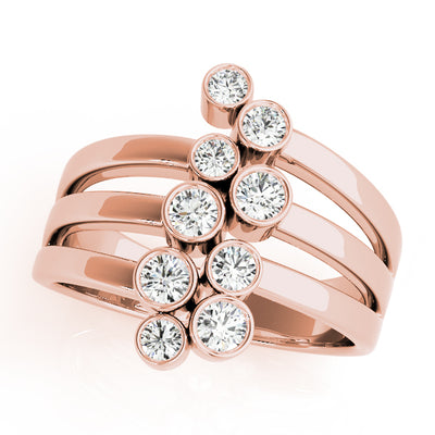14K Rose Gold 1 ct tw Fashion Diamond Ring