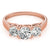 ENGAGEMENT RINGS 3 STONE ROUND