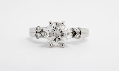 18KW 2.50CTTW Diamond Bridal Ring