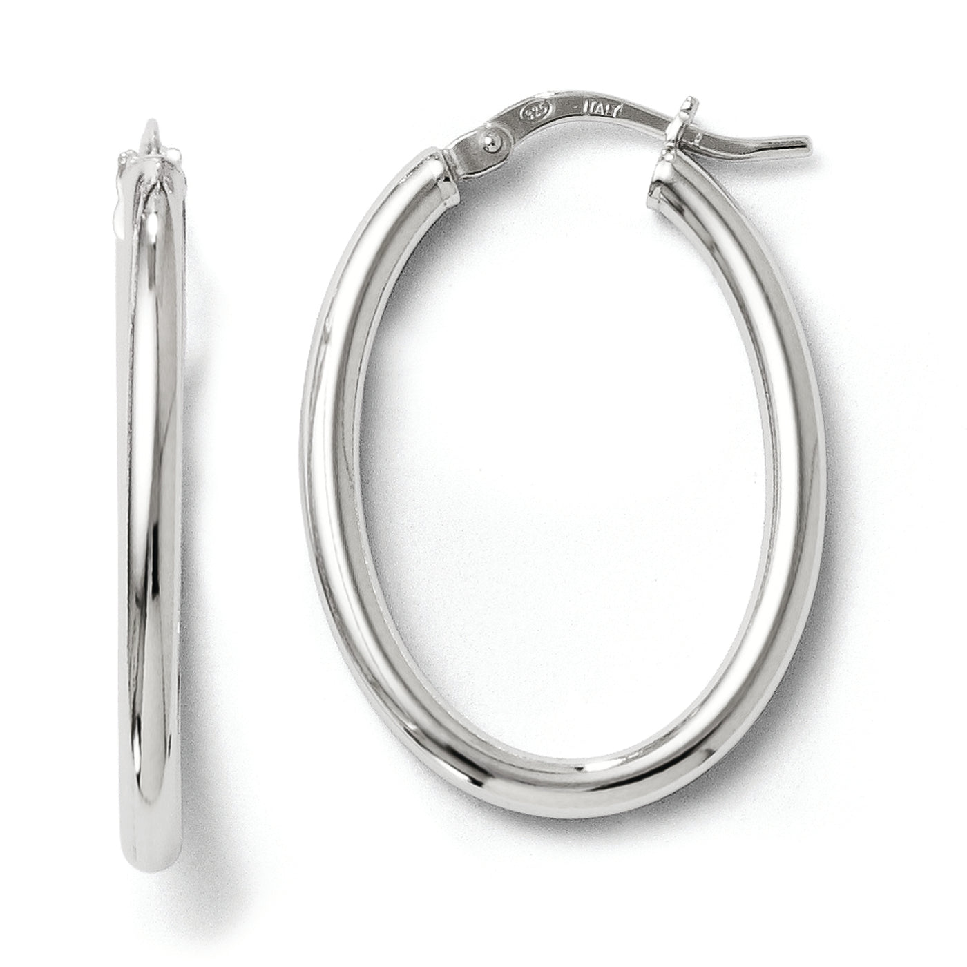 SS POLISHED OVAL HOOPS
QLE283