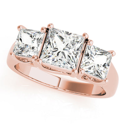 ENGAGEMENT RINGS 3 STONE PRINCESS