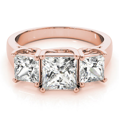 ENGAGEMENT RINGS 3 STONE PRINCESS