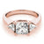 ENGAGEMENT RINGS 3 STONE PRINCESS