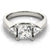 ENGAGEMENT RINGS 3 STONE PRINCESS