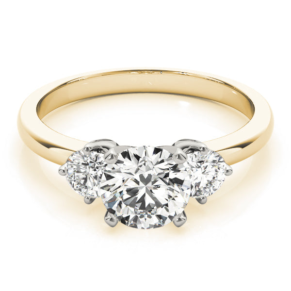 ENGAGEMENT RINGS 3 STONE ROUND