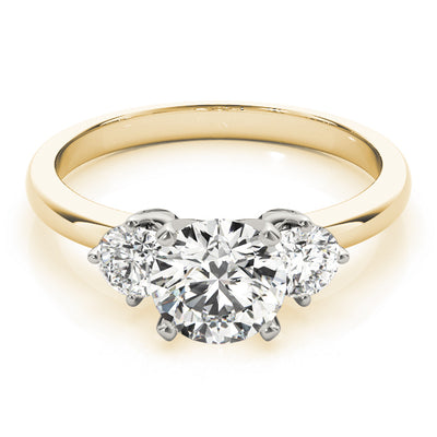 ENGAGEMENT RINGS 3 STONE ROUND