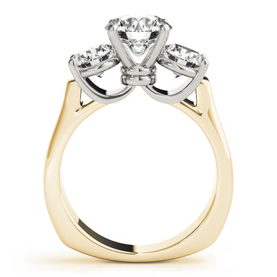 ENGAGEMENT RINGS 3 STONE ROUND