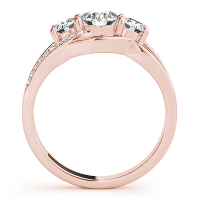 ENGAGEMENT RINGS 3 STONE ROUND