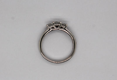 Estate 10KW .75 Cttw Diamond 3 Stone Style Ring