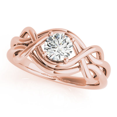14K Rose Gold 1/2 ct tw Fashion Diamond Ring