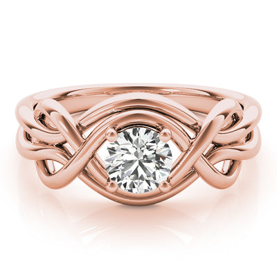 14K Rose Gold 1/2 ct tw Fashion Diamond Ring