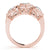 18K Rose Gold 1 3/8 ct tw Three Stone Diamond Engagement Ring