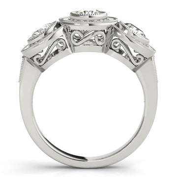 Three Stone Diamond Engagement Ring