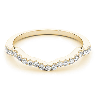 14K Yellow Gold 1/5 ct tw Diamond Wedding Ring