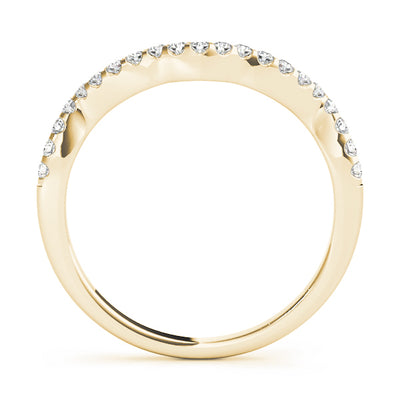 14K Yellow Gold 1/5 ct tw Diamond Wedding Ring
