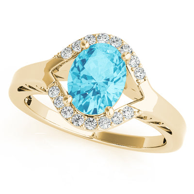 14K Yellow Gold 1/8 ct tw Fashion Diamond Ring