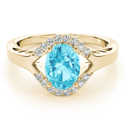 14K Yellow Gold 1/8 ct tw Fashion Diamond Ring