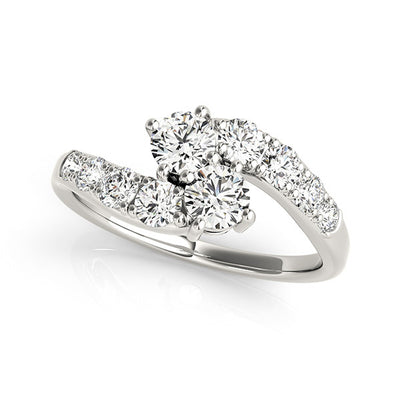 14K White Gold 1 1/2 ct tw Fashion Diamond Ring