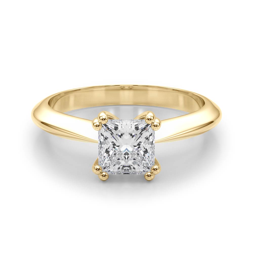 DOUBLE PRONG CUSHION ENGAGEMENT RING