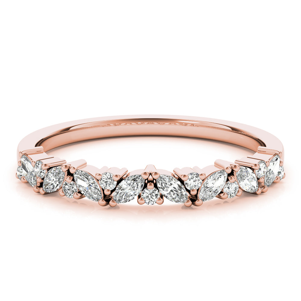 MARQUISE & ROUND DIAMOND BAND