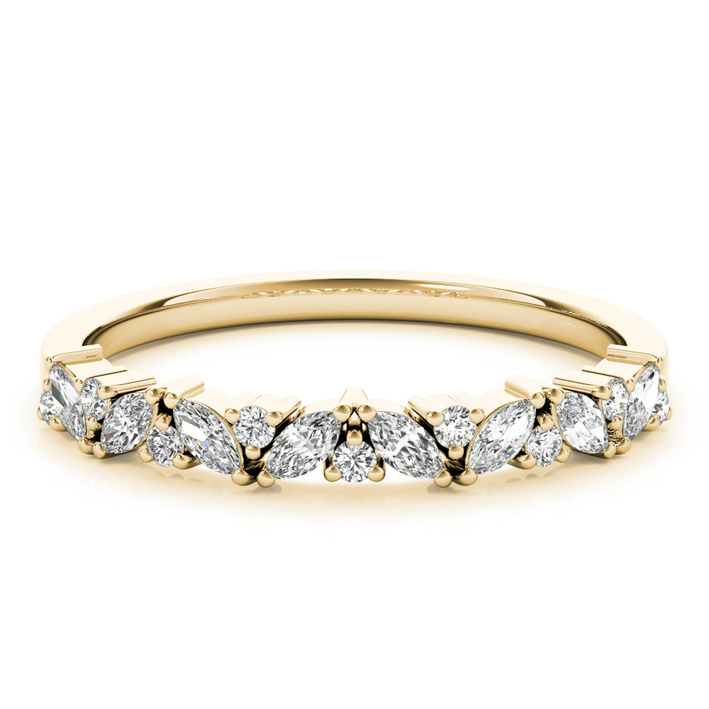 MARQUISE & ROUND DIAMOND BAND