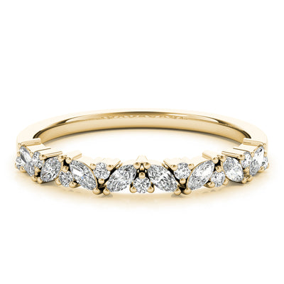 MARQUISE & ROUND DIAMOND BAND