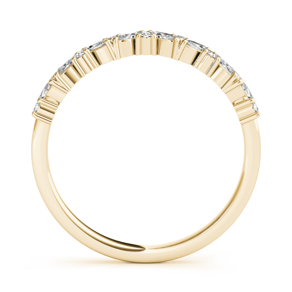 MARQUISE & ROUND DIAMOND BAND