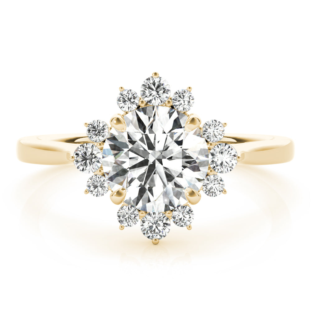 ENGAGEMENT RING FOR ROUND CENTER