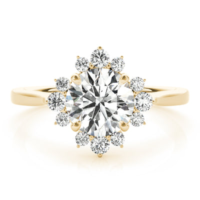 ENGAGEMENT RING FOR ROUND CENTER