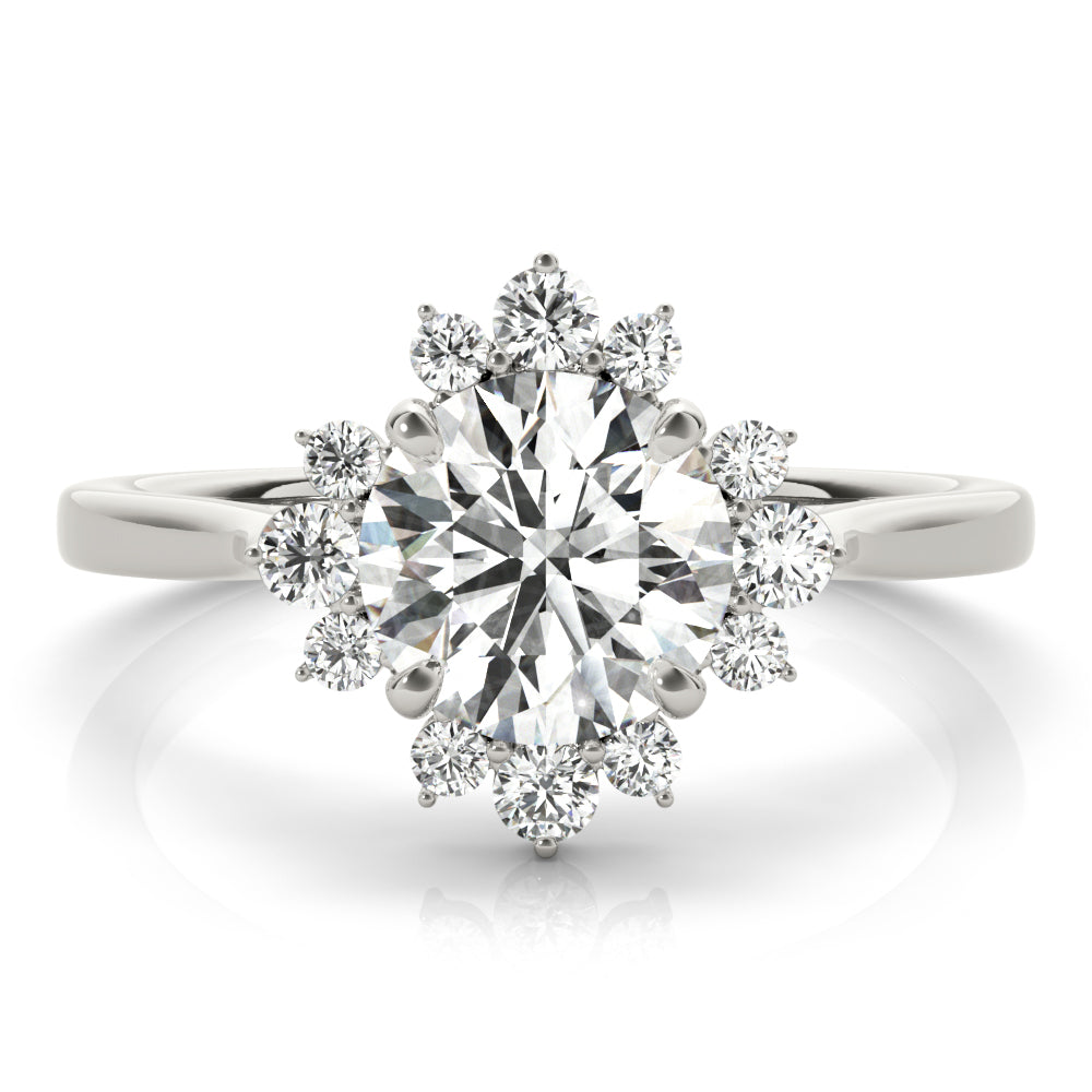 ENGAGEMENT RING FOR ROUND CENTER