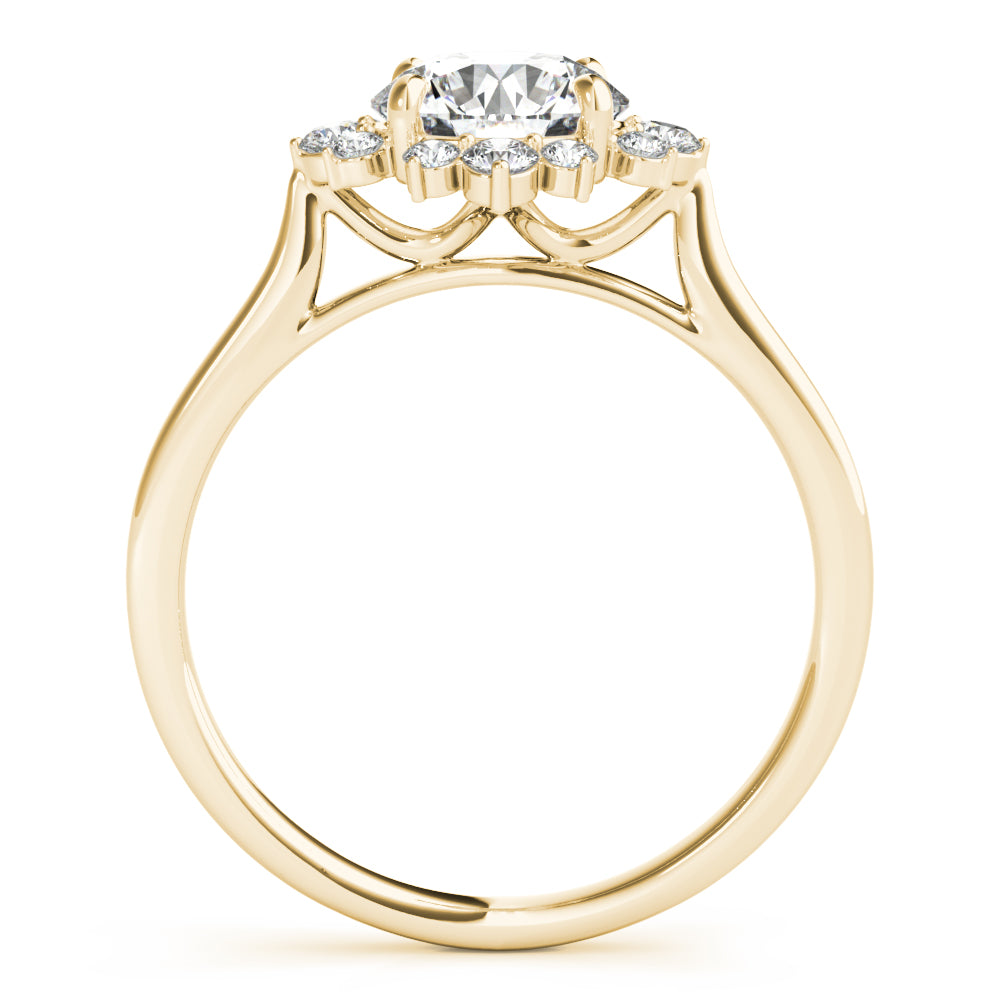 ENGAGEMENT RING FOR ROUND CENTER